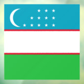 Oezbekistan vlag raamsticker (Vel 3)