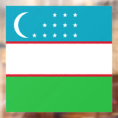 Oezbekistan vlag raamsticker (Vel 2)