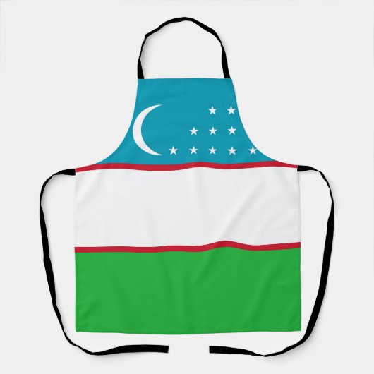 Oezbekistan vlag schort (Voorkant)
