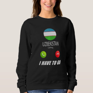 Oezbekistan Vlag Souvenir Oezbekistan Roept Is Trui