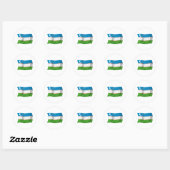 Oezbekistan Vlag Sticker (Vel)