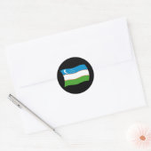 Oezbekistan Vlag Sticker (Envelop)