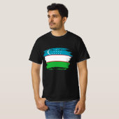 Oezbekistan vlag t-shirt (Voorkant volledig)