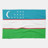 Oezbekistan vlag theedoek (Horizontaal)
