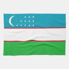 Oezbekistan vlag theedoek