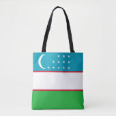 Oezbekistan vlag tote bag (Voorkant)