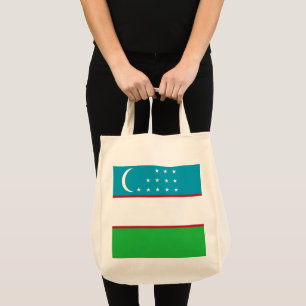 Oezbekistan vlag tote bag