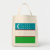 Oezbekistan vlag tote bag (Voorkant)