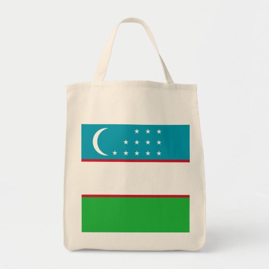 Oezbekistan vlag tote bag (Voorkant)
