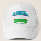 Oezbekistan vlag trucker pet (Voorkant)