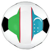 Oezbekistan vlag voetbal (Gedraaid)