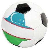 Oezbekistan vlag voetbal (Drie kwart)