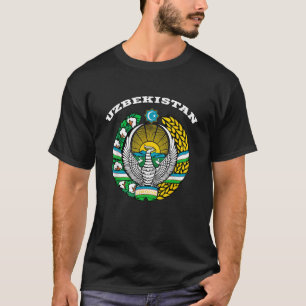 Oezbekistan Wapen T-shirt Vlag souvenir Oezbeken