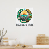 Oezbekistan wapenschild poster (Keuken)