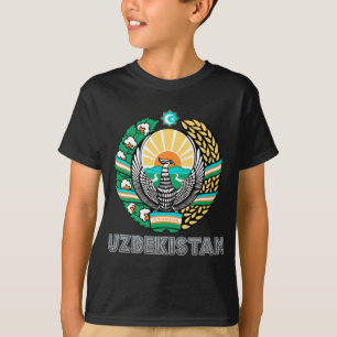 Oezbekistan wapenschild t-shirt