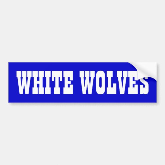 Oezbekistan "Witte Wolven" Bumpersticker (Voorkant)