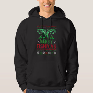 Oezelig GEVIST kerstpas Apparel Merry Fis Hoodie