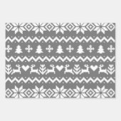 Oezelig kerstpatroon inpakpapier vel (Voorkant 3)