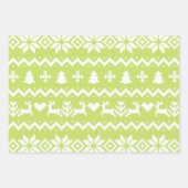 Oezelig kerstpatroon inpakpapier vel (Voorkant 2)