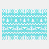 Oezelig kerstpatroon inpakpapier vel (Voorkant)