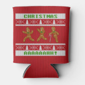 Oezelige kerstkeukenliefhebber Gingerbrood Men Red Blikjeskoeler (Voorkant)