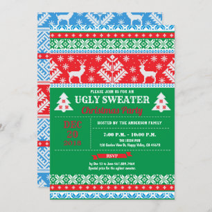 Oezeloze kerstfeestfeestcocktail kaart