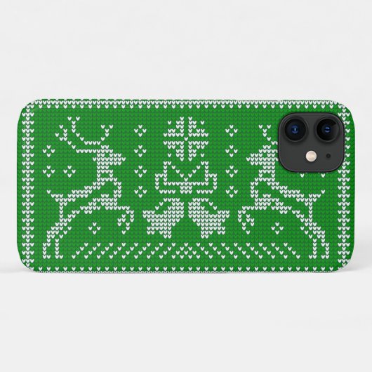 Oezeltrui gordels kerst groen Case-Mate iPhone case (Achterkant (horizontaal))