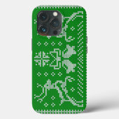 Oezeltrui gordels kerst groen Case-Mate iPhone case (Achterkant)