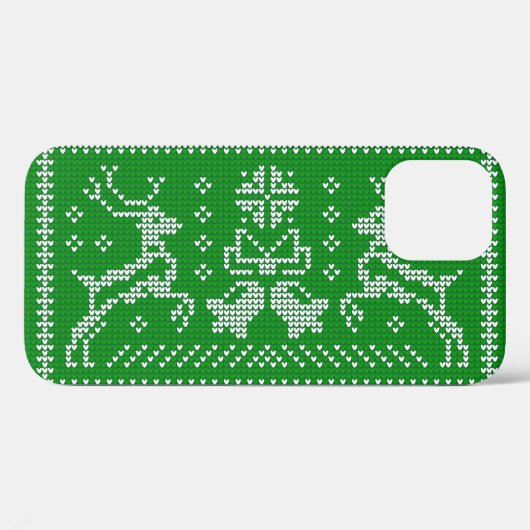 Oezeltrui gordels kerst groen Case-Mate iPhone case (Achterkant (horizontaal))