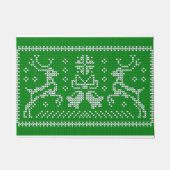 Oezeltrui gordels kerst groen deurmat (Voorkant)