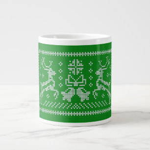 Oezeltrui gordels kerst groen grote koffiekop