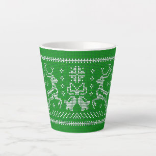 Oezeltrui gordels kerst groen latte mok