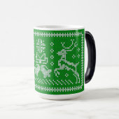 Oezeltrui gordels kerst groen magische mok (Voorkant rechts)