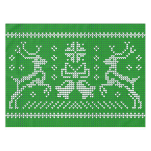 Oezeltrui gordels kerst groen tafelkleed