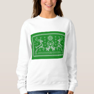 Oezeltrui gordels kerst groen trui