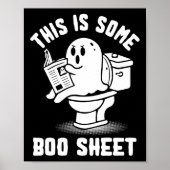 Of Behandel Spooky Ghost Dit is een boekenblad Hal Poster (Voorkant)