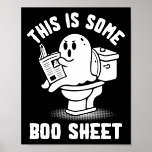 Of Behandel Spooky Ghost Dit is een boekenblad Hal Poster