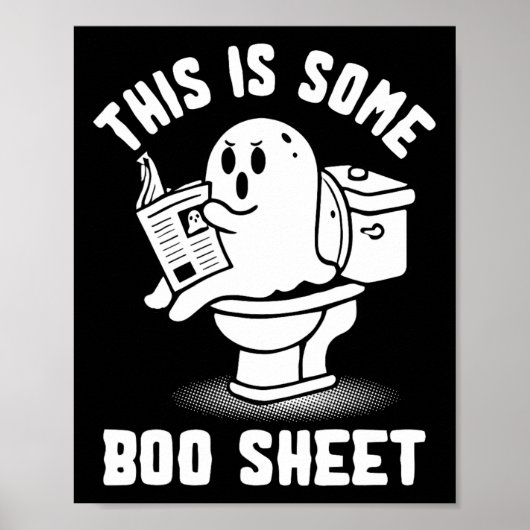 Of Behandel Spooky Ghost Dit is een boekenblad Hal Poster (Voorkant)