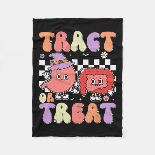 Of behandelen endoscopie verpleegkundige Halloween Fleece Deken (Voorkant)