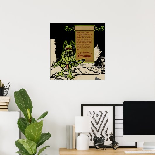 Of Came Cthulhu... Poster (Thuiskantoor)