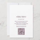 OF-code | Lotus Bloem Bruiloft Kaart (Achterkant)