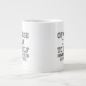 Of Course I Talk to Myself Funny Coffee Mug Grote Koffiekop (Voorkant)