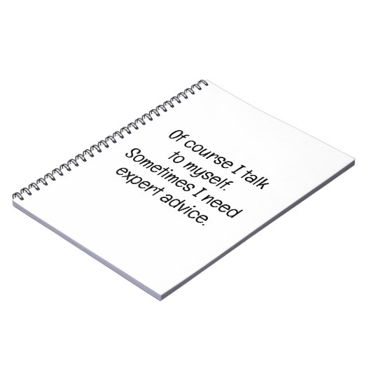 Of Course I Talk to Myself Notitieboek (Linkerzijde)