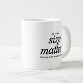 Of Course size matters Coffee Mug Grote Koffiekop (Voorkant rechts)