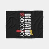 Of democratie grappige Trump haarband Fleece Deken (Voorkant (Horizontaal))