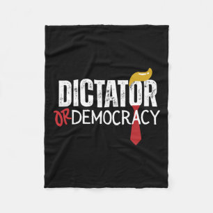 Of democratie grappige Trump haarband Fleece Deken
