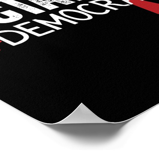 Of democratie grappige Trump haarband Poster (Hoek)