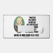 Of gebeurtenissen in het leven goed of slecht waar bureaumat (Keyboard & Muis)