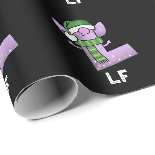 Of grappige brief L Pun Dark BG Cadeaupapier (Rol Hoek)