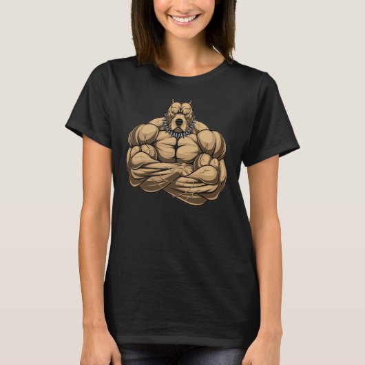 Of ik hou van mijn Pitbull Pit Bull Lover T-shirt (Voorkant)
